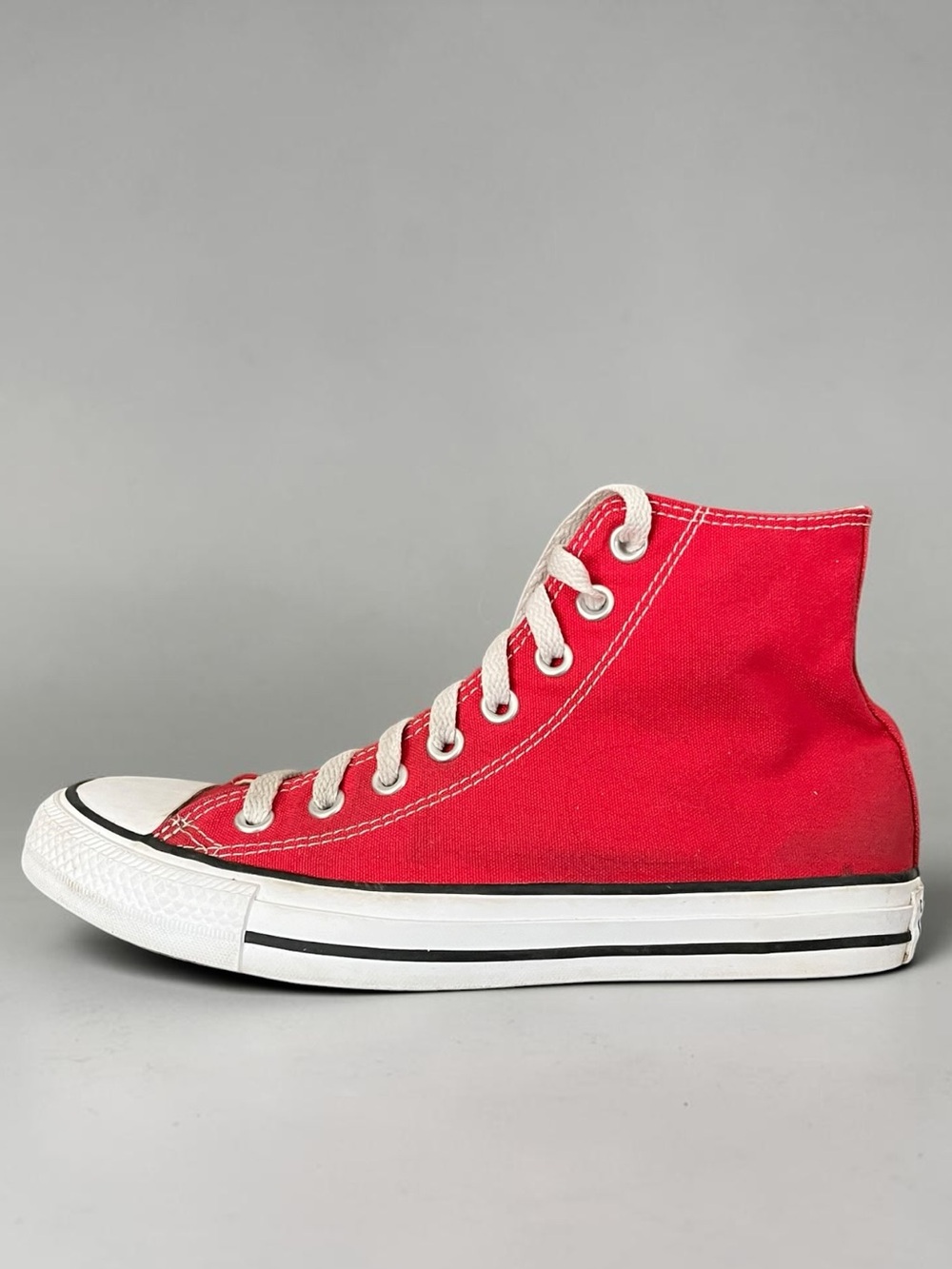 Converse Chuck Taylor All Star Red High Top Sneakers Size 8.5 - Picture 6 of 12